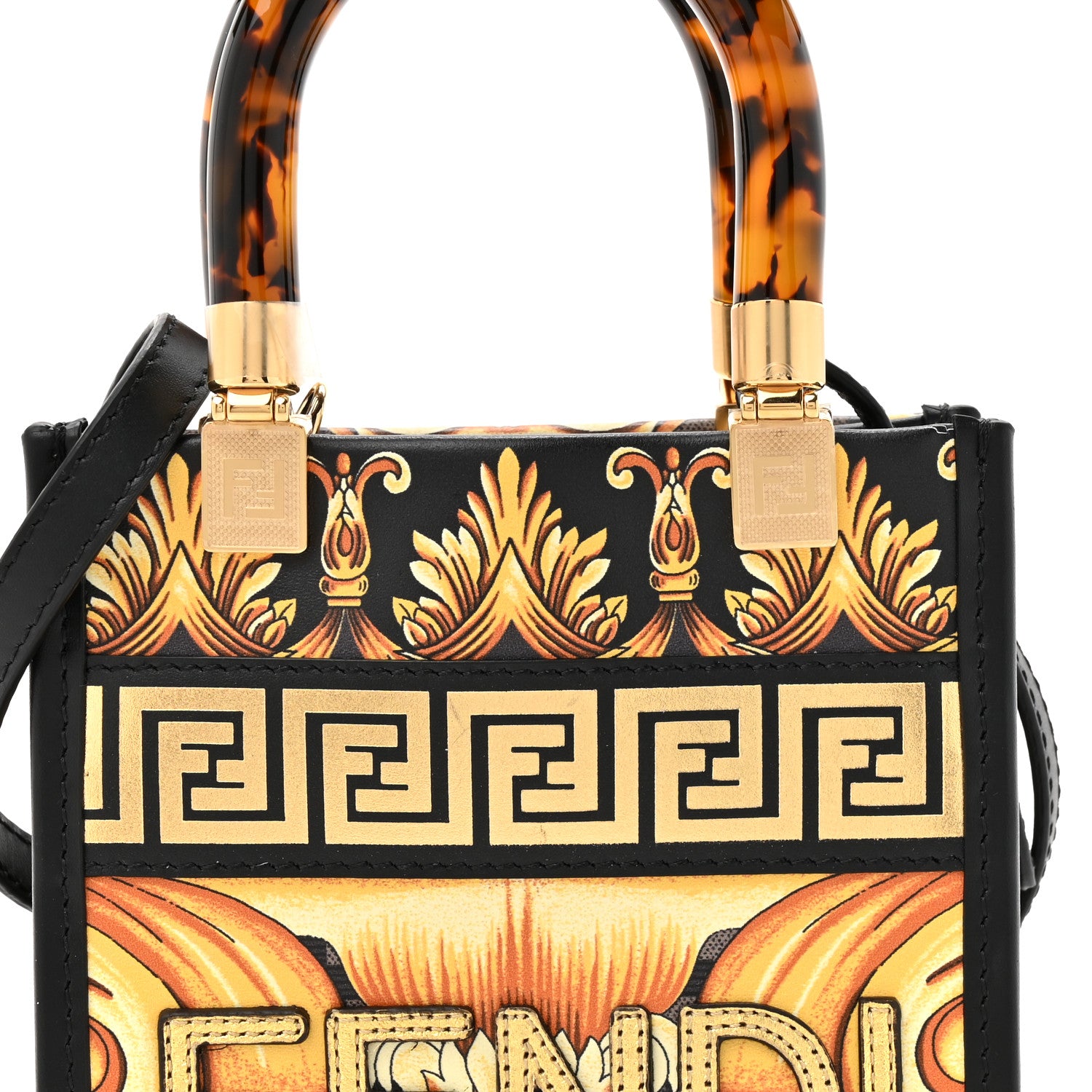 Fendi X VERSACE Vitello King Catalan Mirror Plexiglass Fendace FF