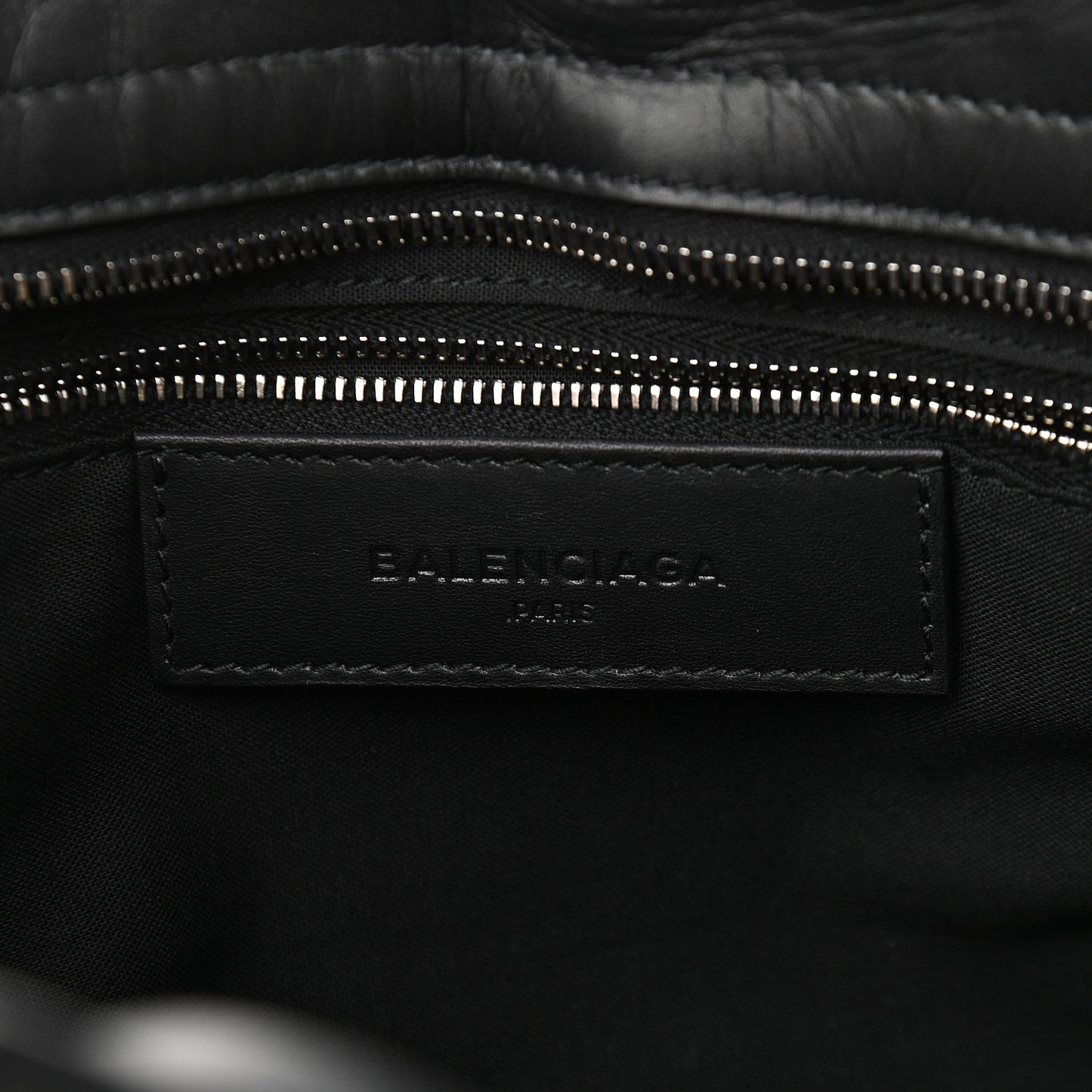 Alpaca Calfskin Classic Silver Hardware City Black