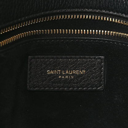 Saint Laurent Grained Deerskin Bea Tote Black 6 of 9