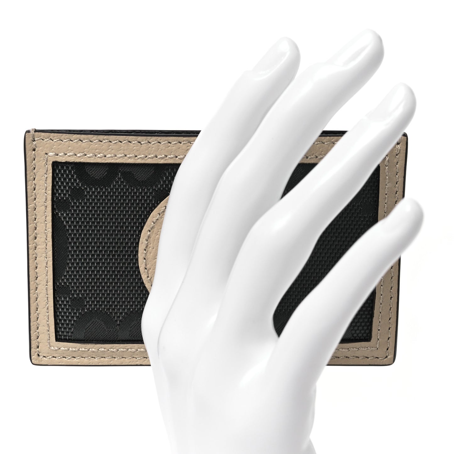 Econyl Nylon Monogram Off The Grid Card Case Graphite Grey New Plaster