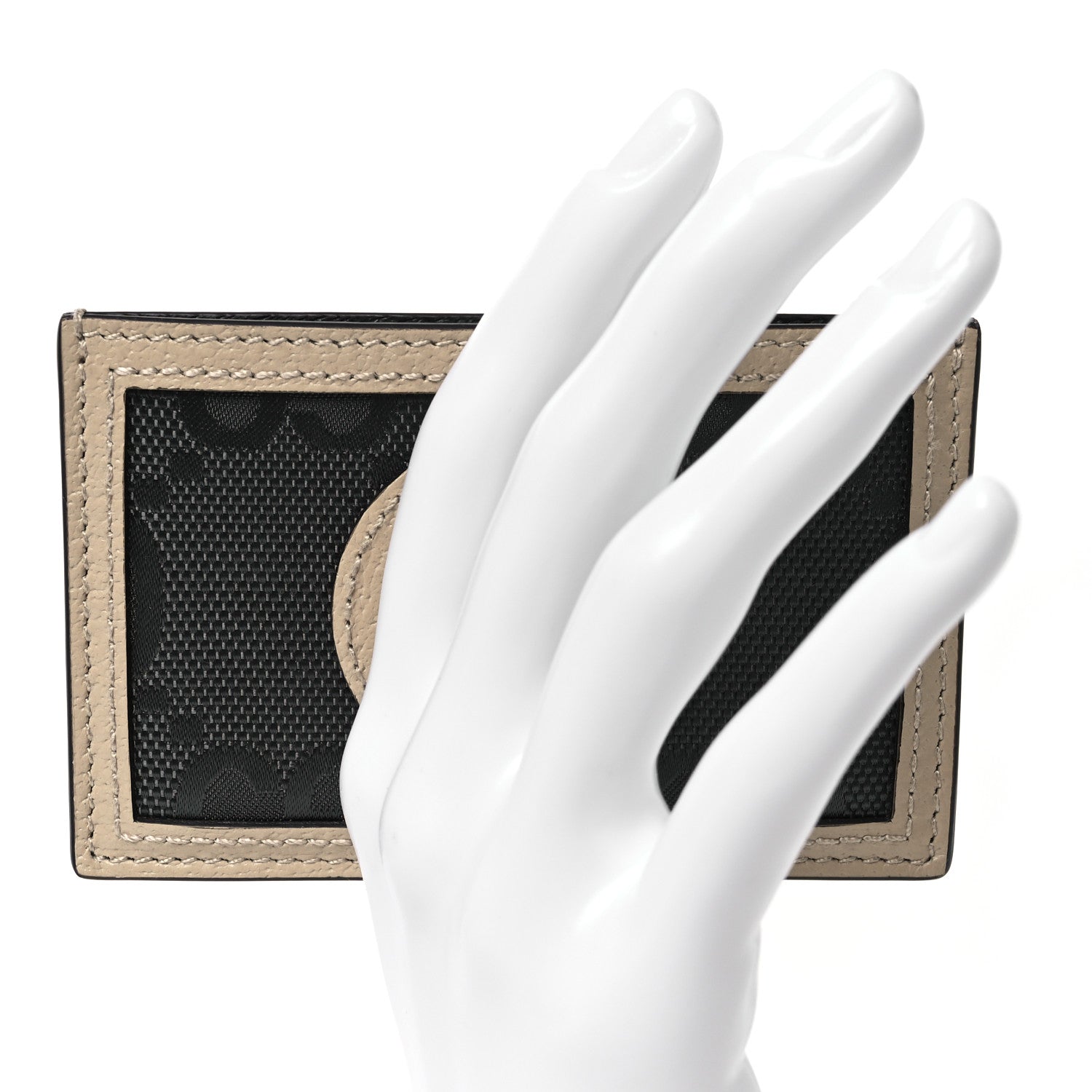 Gucci Econyl Nylon Monogram Off The Grid Card Case Graphite Grey New Plaster 2 of 7