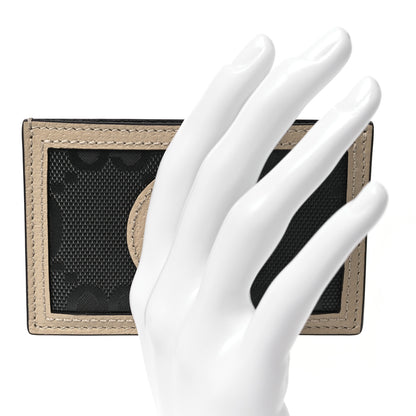 Gucci Econyl Nylon Monogram Off The Grid Card Case Graphite Grey New Plaster 2 of 7