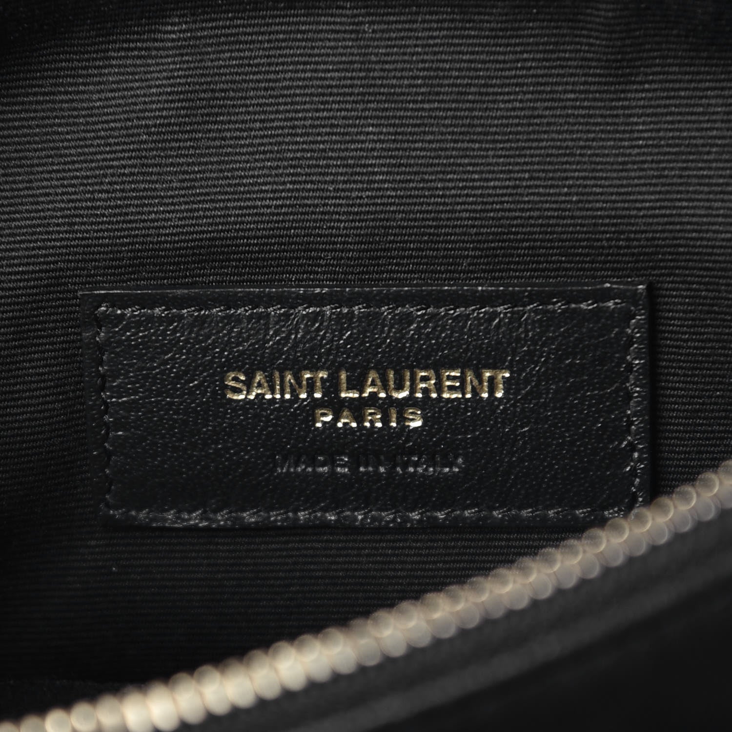 Saint Laurent Lambskin Diamond Quilted Monogram Angie Chain Bag Black 9 of 16