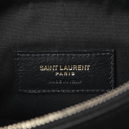 Saint Laurent Lambskin Diamond Quilted Monogram Angie Chain Bag Black 9 of 16