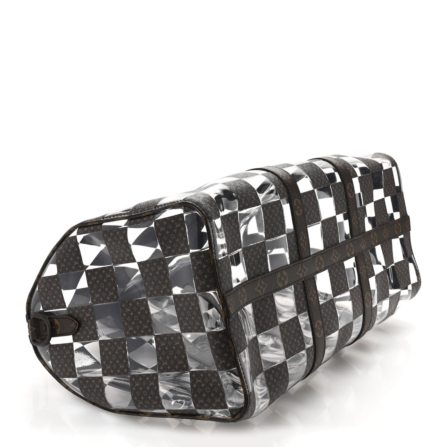 PVC Monogram Chess Keepall Bandouliere 50