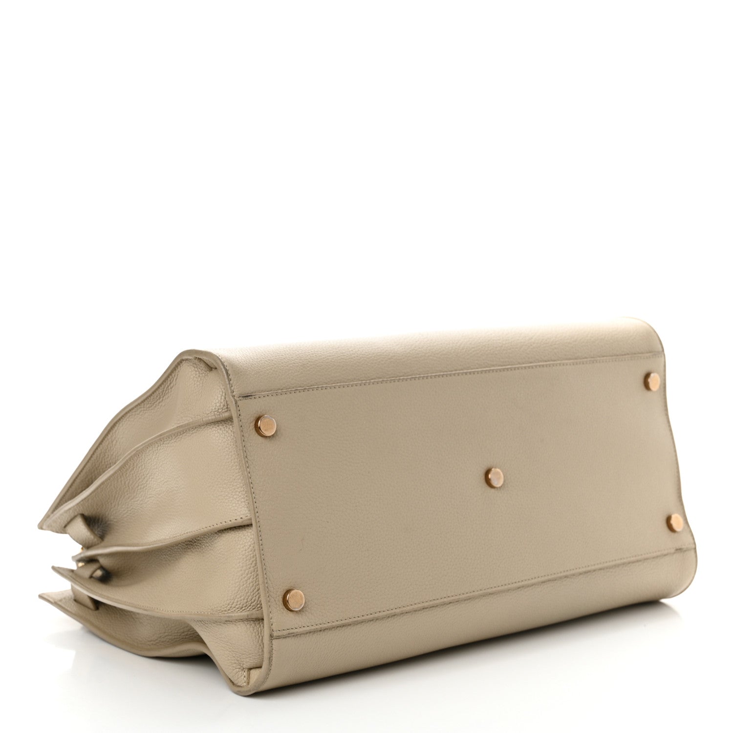 Saint Laurent Grained Calfskin Large Souple Sac De Jour Dark Beige 4 of 15