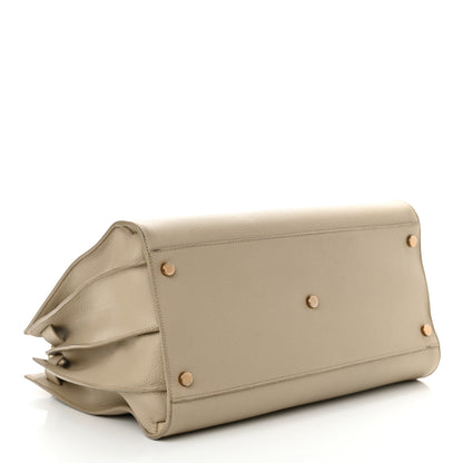 Saint Laurent Grained Calfskin Large Souple Sac De Jour Dark Beige 4 of 15