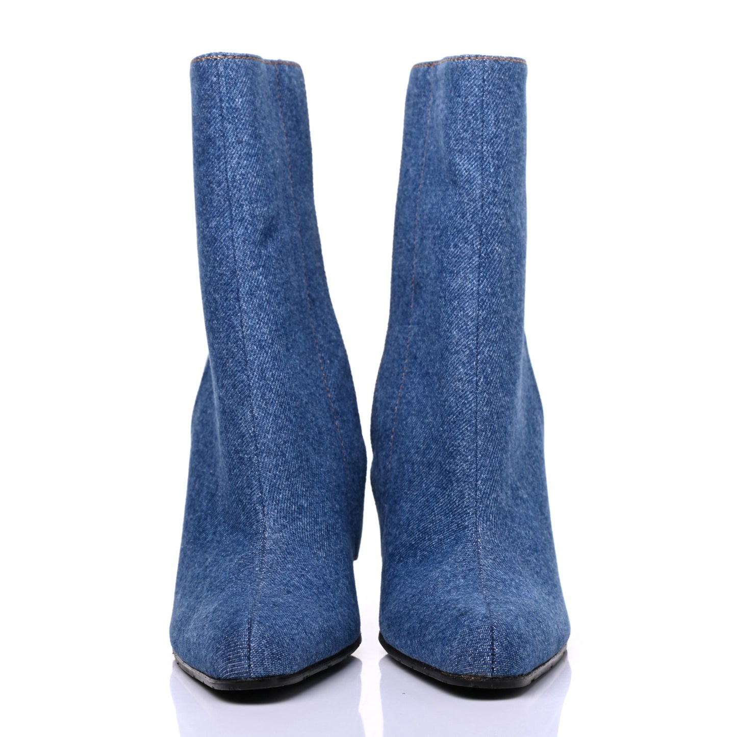 Denim Ankle Boots 38 Blue
