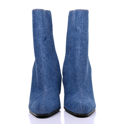 Balenciaga Denim Ankle Boots 38 Blue 2 of 10
