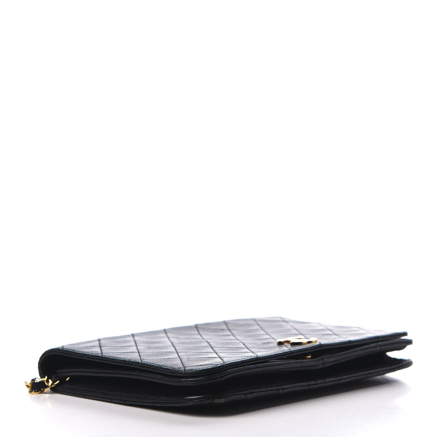 Chanel Lambskin Quilted Wallet On Chain WOC Black 4 of 9