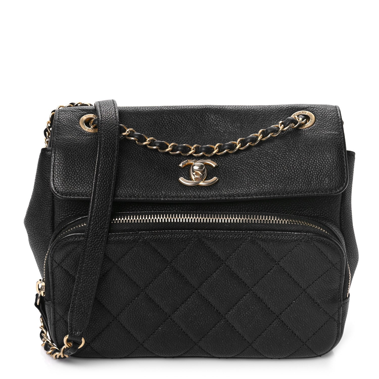 Chanel Caviar Quilted Business Affinity Messenger Flap Black 1 of 9