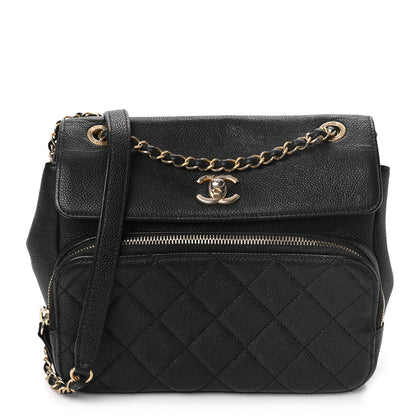 Chanel Caviar Quilted Business Affinity Messenger Flap Black 1 of 9