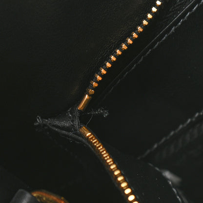 Prada Saffiano Cuir Calfskin Medium Monochrome Top Handle Tote Black 12 of 12