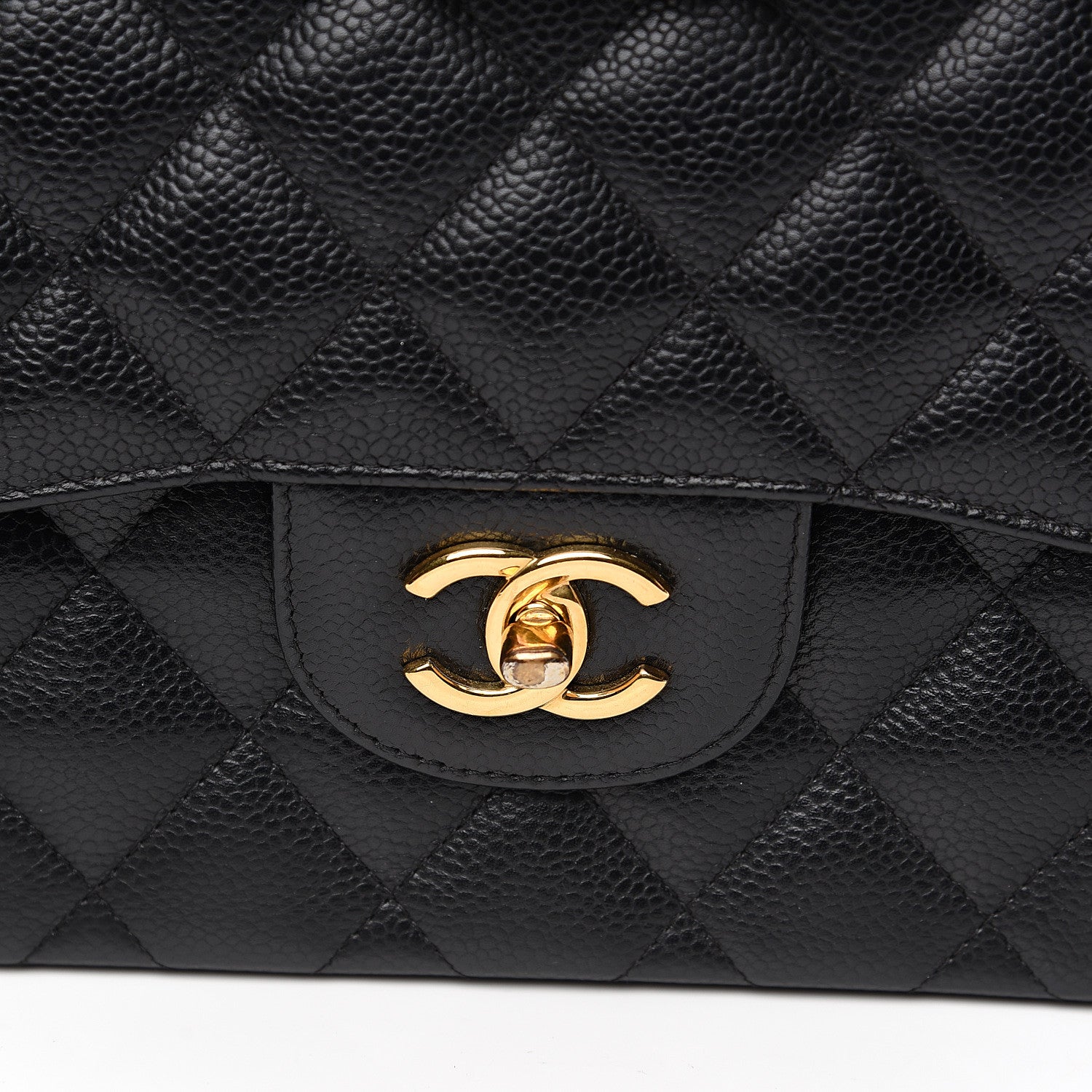 Chanel Caviar Quilted Jumbo Double Flap Black 16 of 16