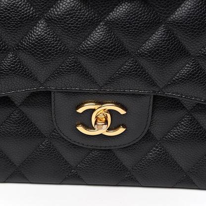 Chanel Caviar Quilted Jumbo Double Flap Black 16 of 16