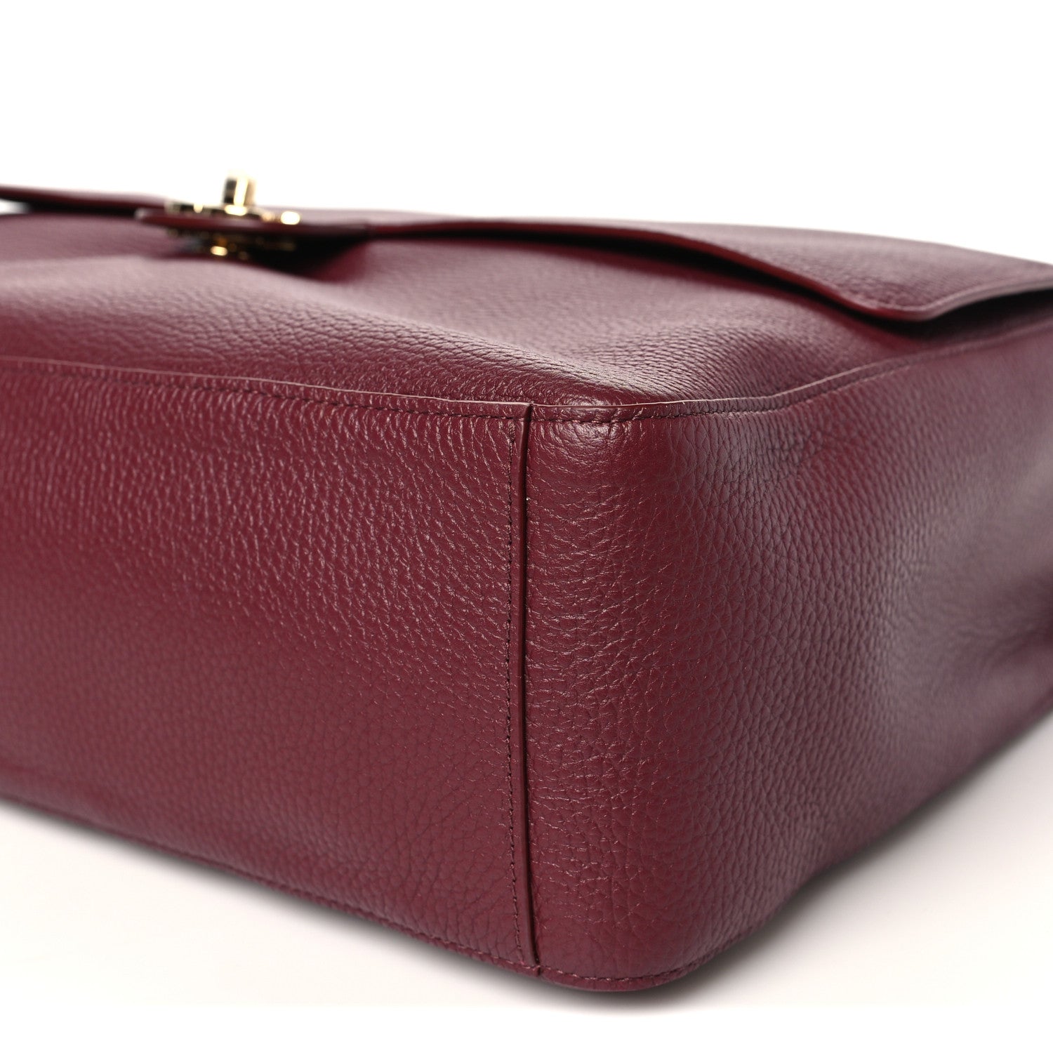 Chanel Grained Calfskin Souplissimo Maxi Flap Burgundy 9 of 10