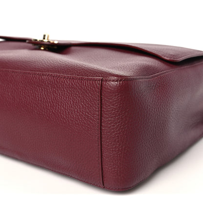 Chanel Grained Calfskin Souplissimo Maxi Flap Burgundy 9 of 10
