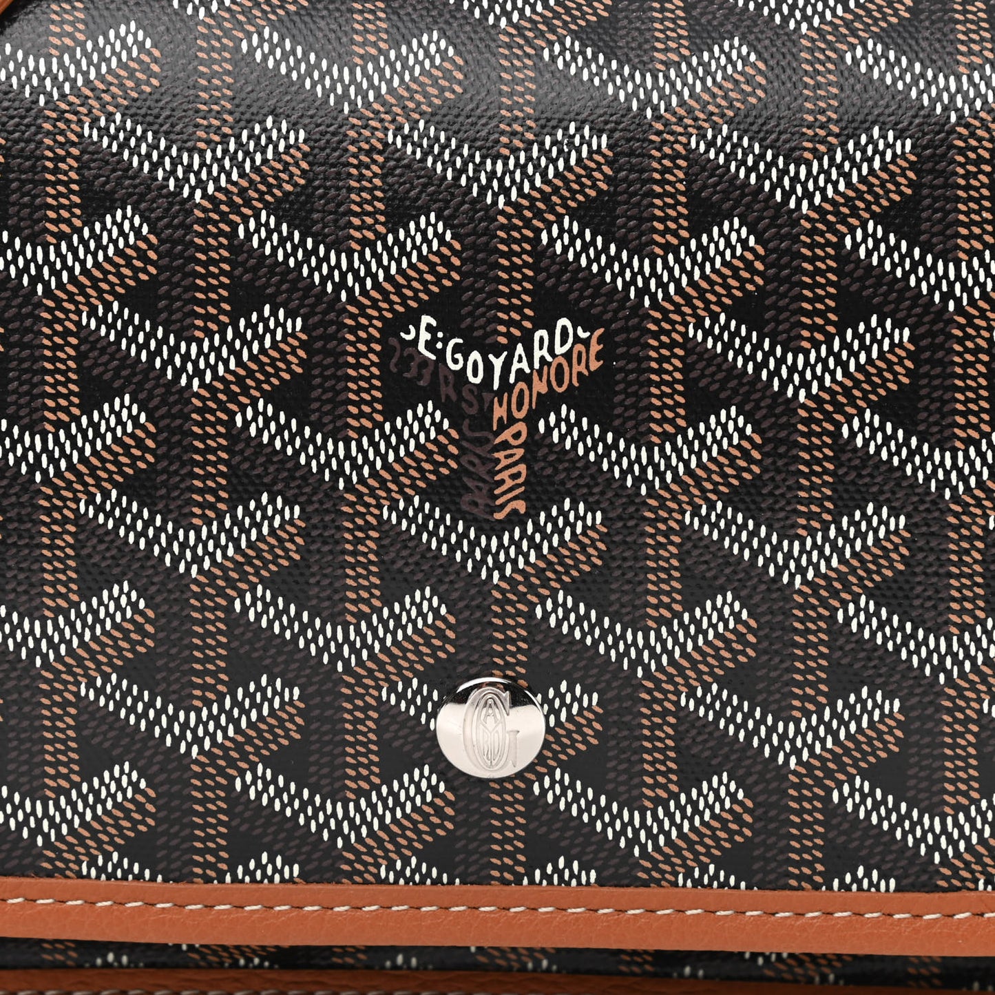 Goyardine Plumet Wallet Clutch Black Gold