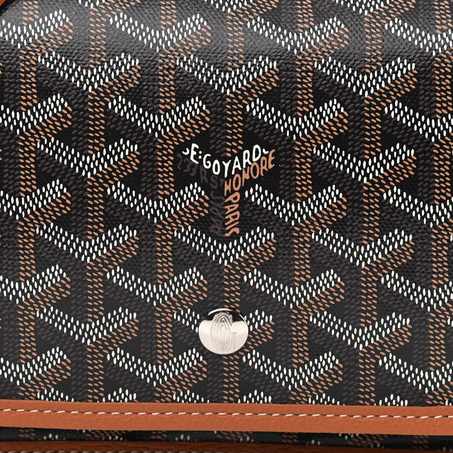 Goyard Goyardine Plumet Wallet Clutch Black Gold 9 of 11