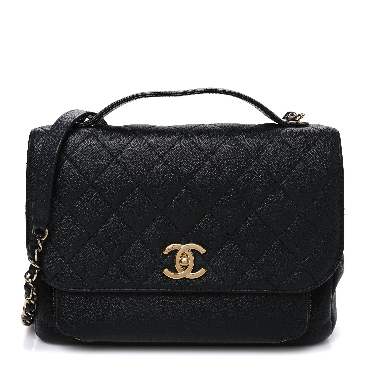 Chanel Caviar Quilted Large Business Affinity Flap Black 1 of 10