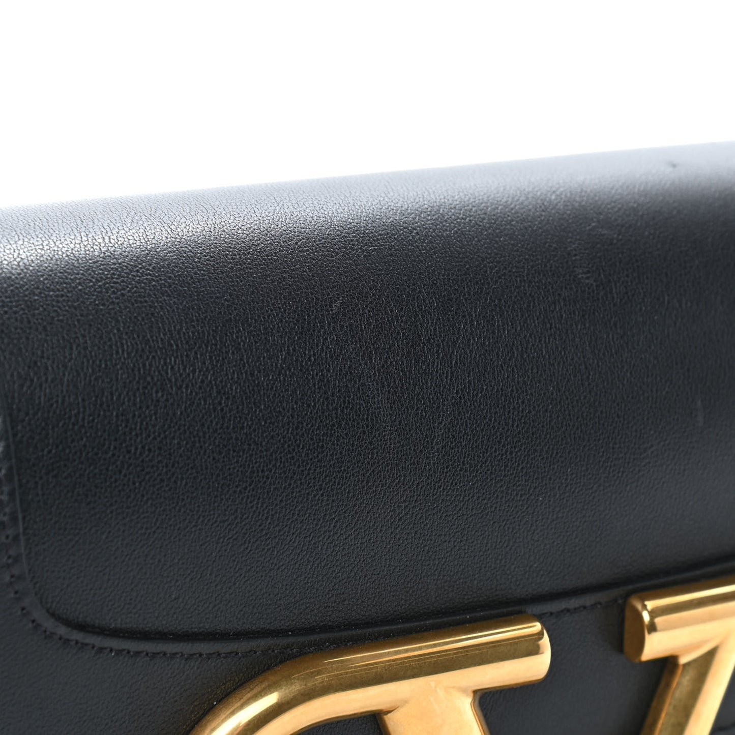 Smooth Calfskin Supervee Shoulder Bag Black