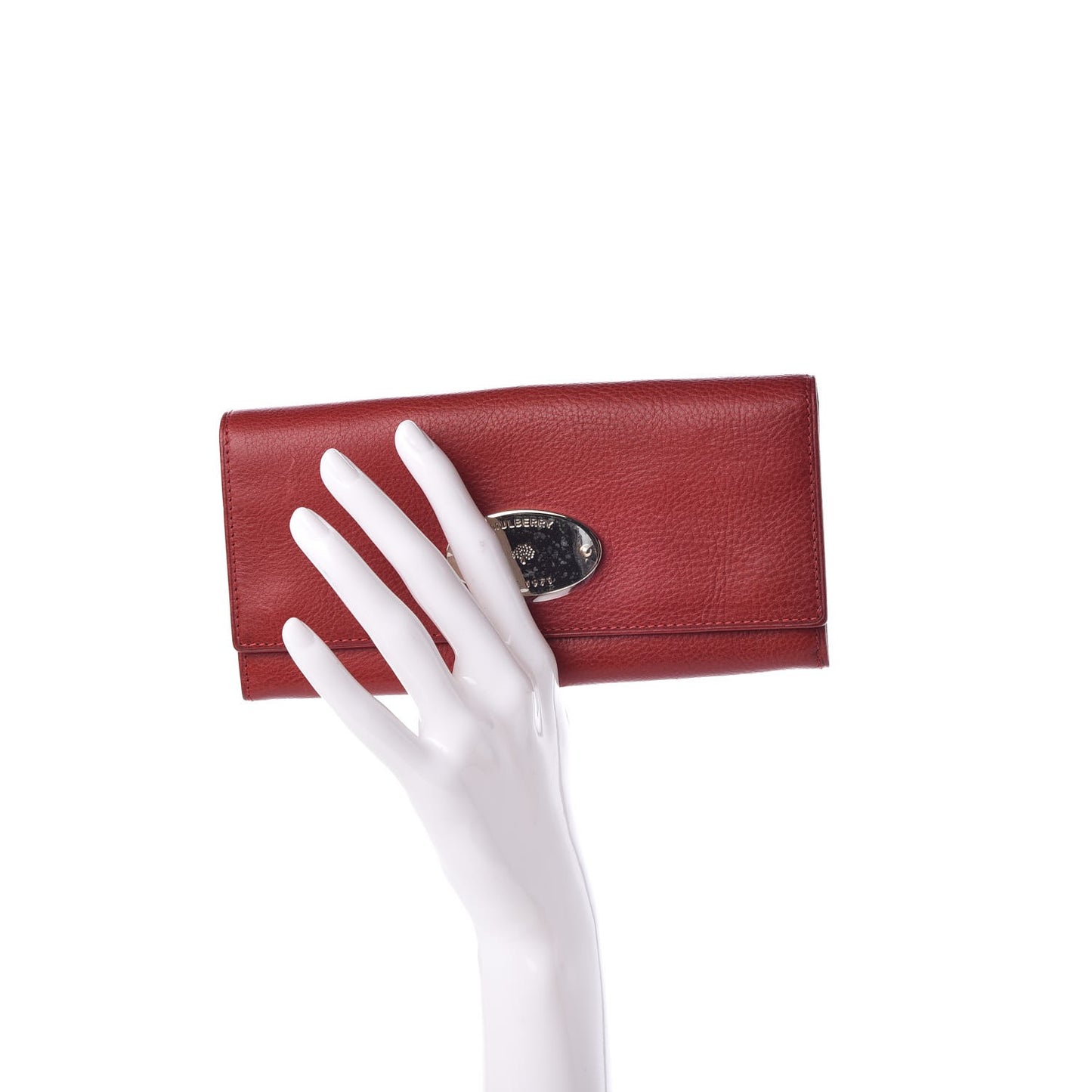 Classic Grain Continental Wallet Poppy Red