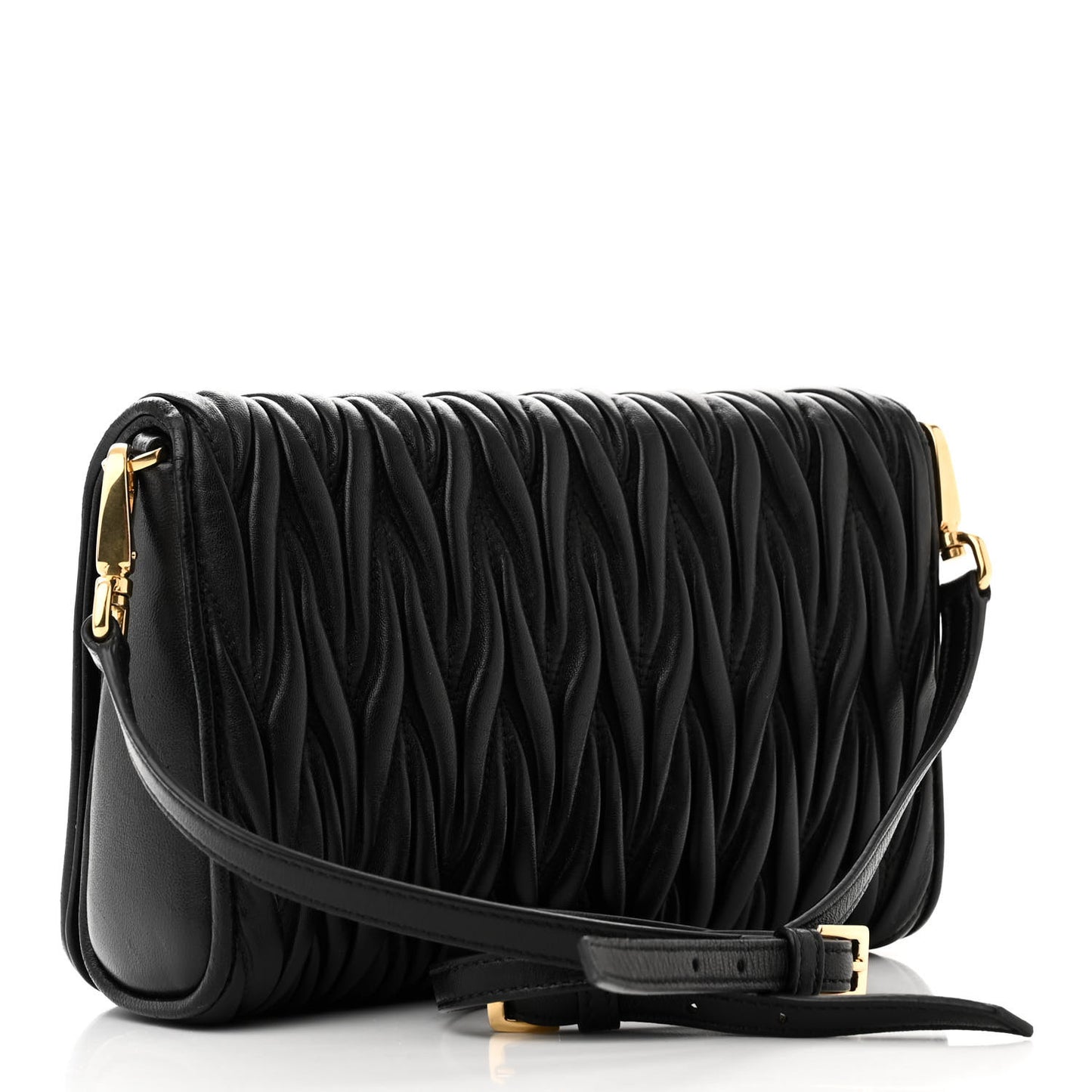Nappa Matelasse Crossbody Black