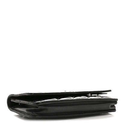 Chanel Patent Quilted Wallet On Chain WOC Black 4 of 13