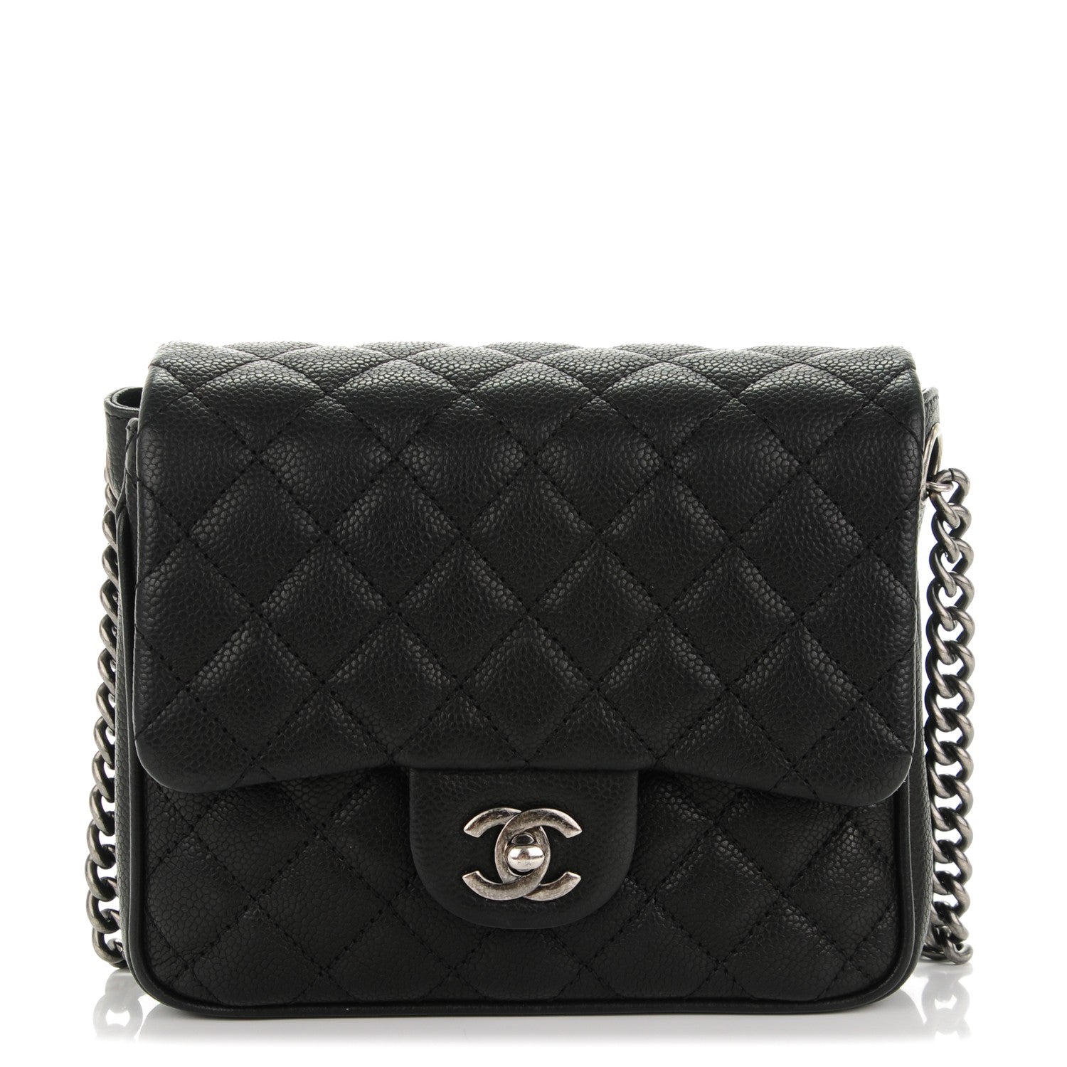 Chanel Caviar Quilted Small Rock In Rome Flap Black 1 of 7