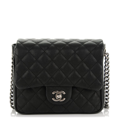 Chanel Caviar Quilted Small Rock In Rome Flap Black 1 of 7