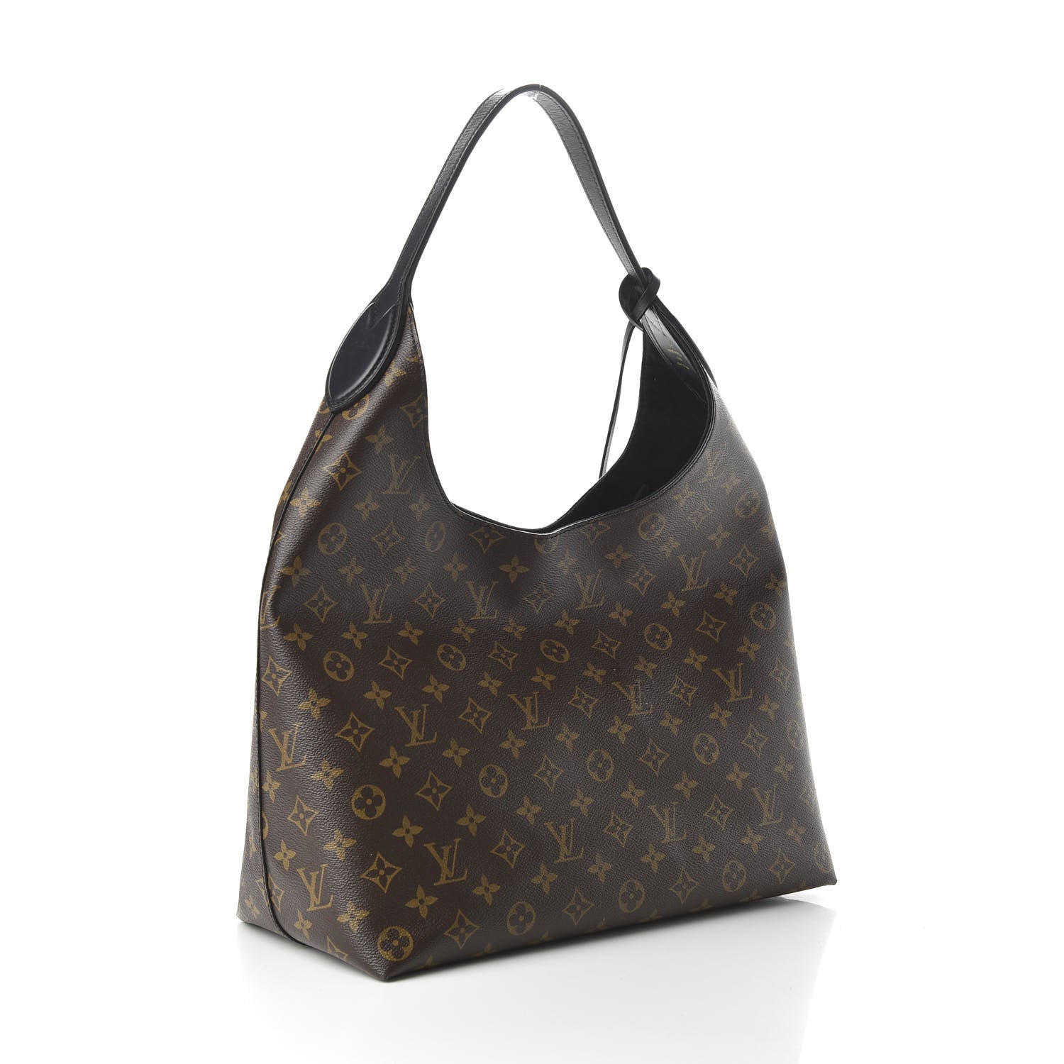 Louis Vuitton Monogram Flower Hobo Black 3 of 10