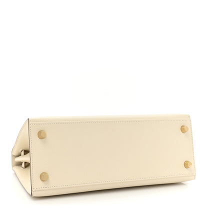 Hermes Epsom Kelly Sellier 25 Craie 4 of 14