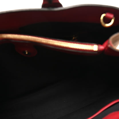 Burberry Derby Calfskin House Check Medium Banner Tote Russet Red 5 of 9