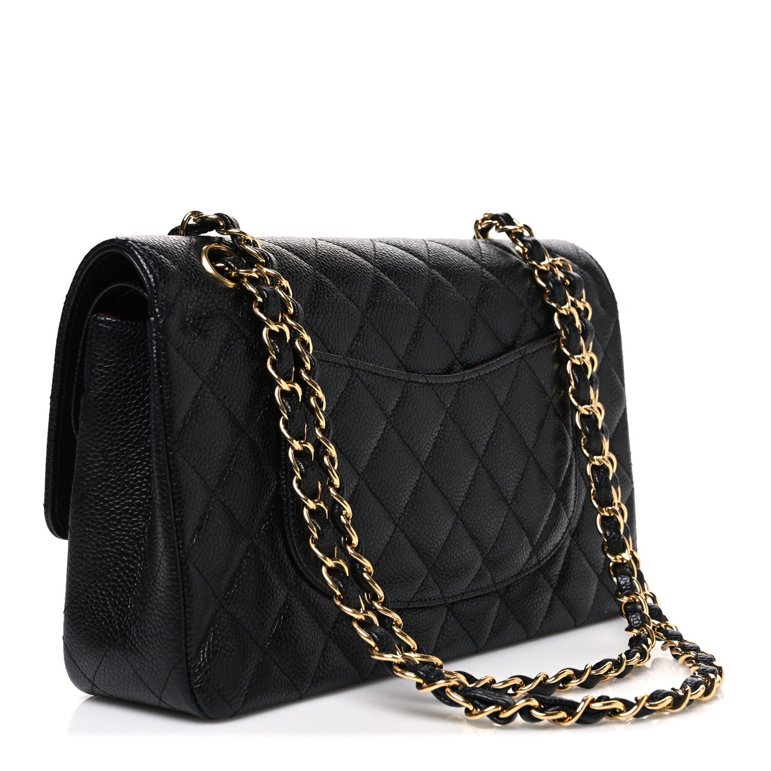 Chanel Caviar Quilted Medium Double Flap Black 3 of 10