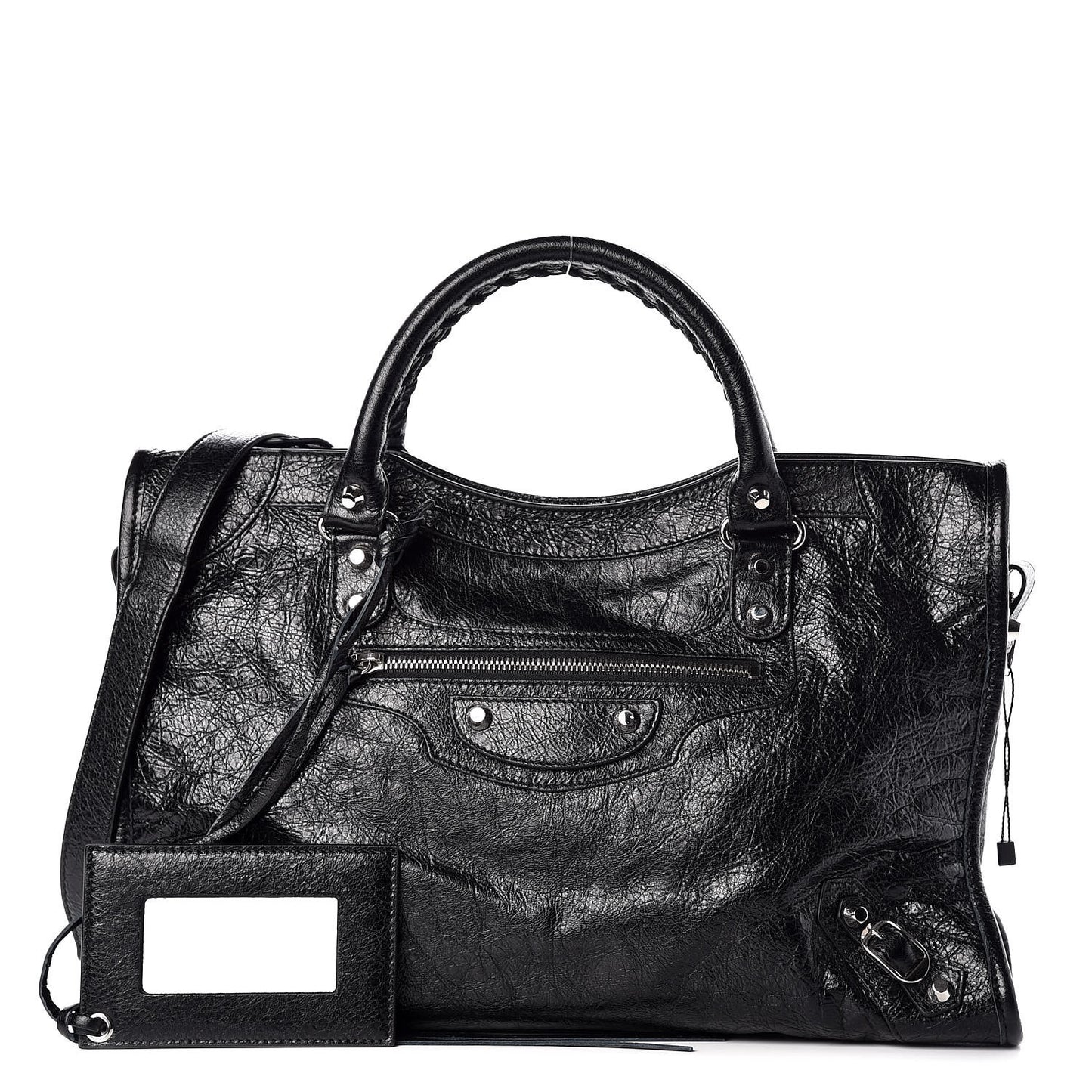 Agneau Classic Silver Hardware City Black