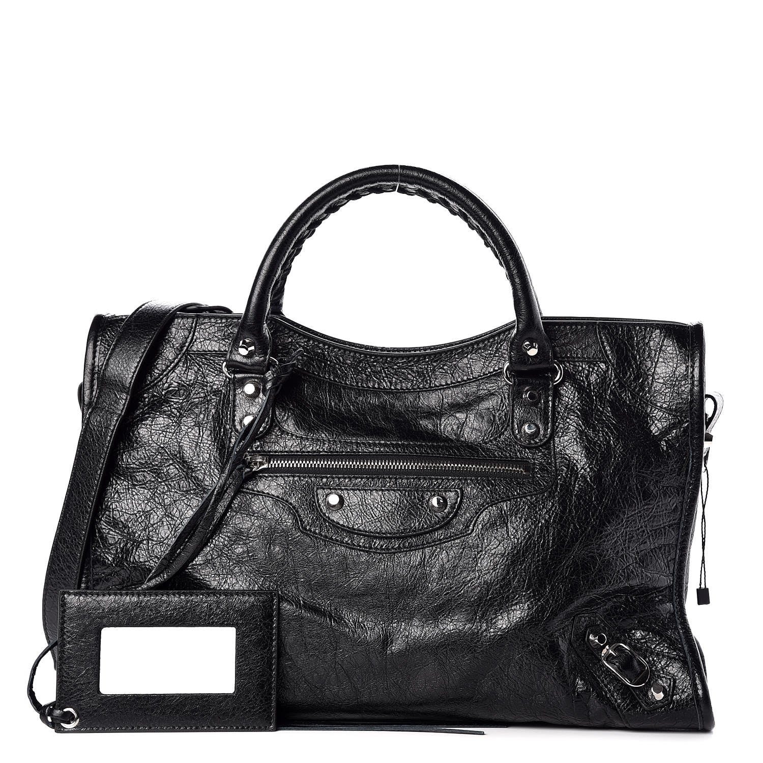 Balenciaga Agneau Classic Silver Hardware City Black 1 of 9