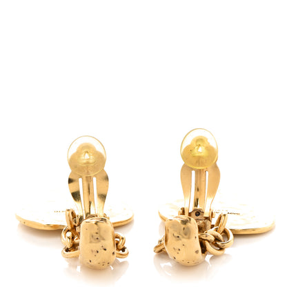 Saint Laurent Metal Love Heart Earrings Gold 3 of 4