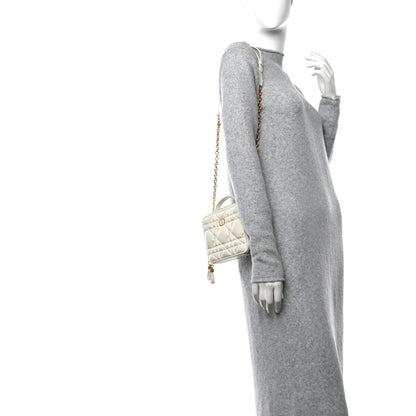 Christian Dior Calfskin Macrocannage Caro Box Bag Latte 2 of 12