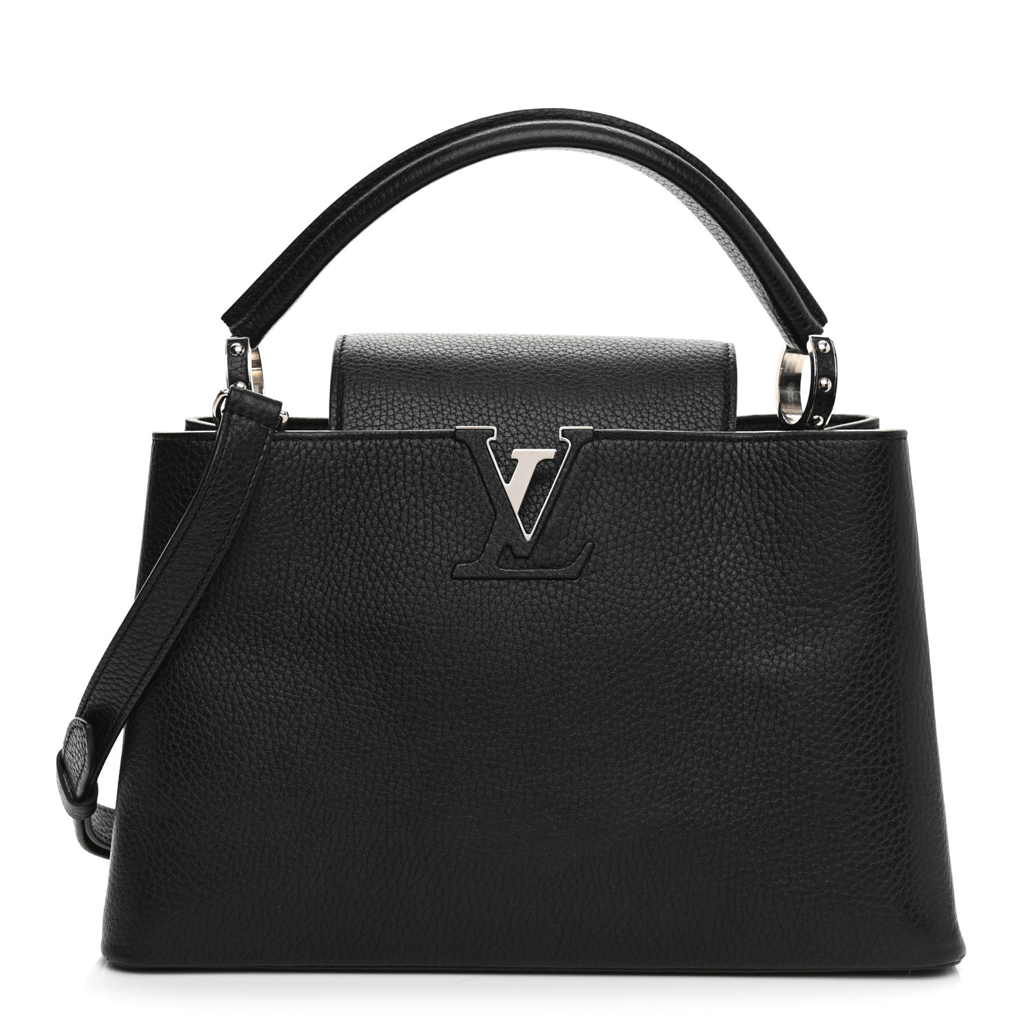 Louis Vuitton Taurillon Capucines PM Black 1 of 9