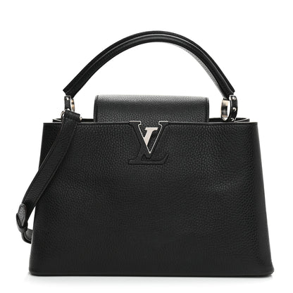 Louis Vuitton Taurillon Capucines PM Black 1 of 9