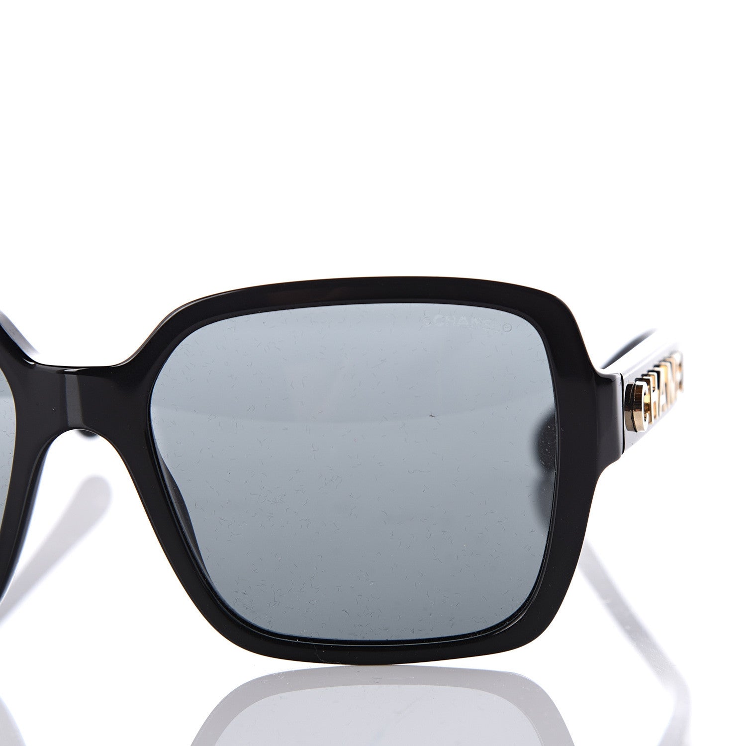 Chanel Acetate Polarized Square Sunglasses 5408 Black 7 of 9