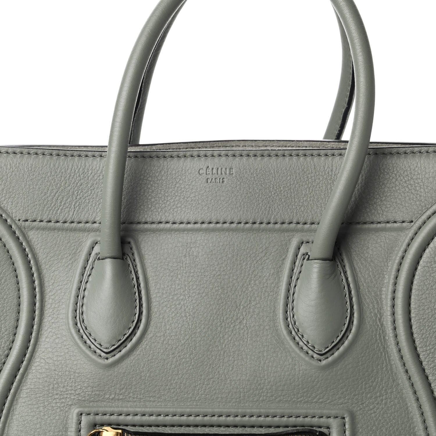 Celine Supple Calfskin Medium Phantom Luggage Glacier 10 of 10