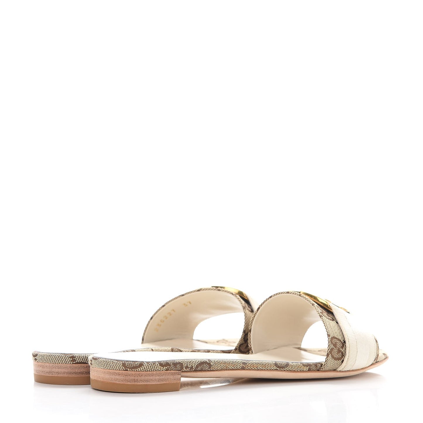 Monogram Web GG Slide Sandals 37 Off White
