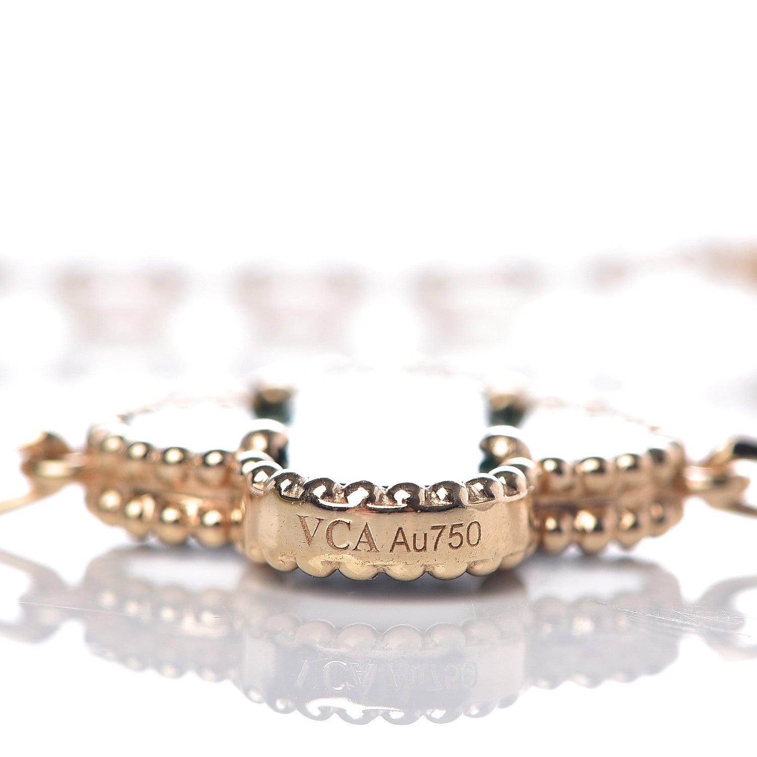 Van Cleef & Arpels 18K Yellow Gold Malachite 5 Motifs Vintage Alhambra Bracelet 4 of 5