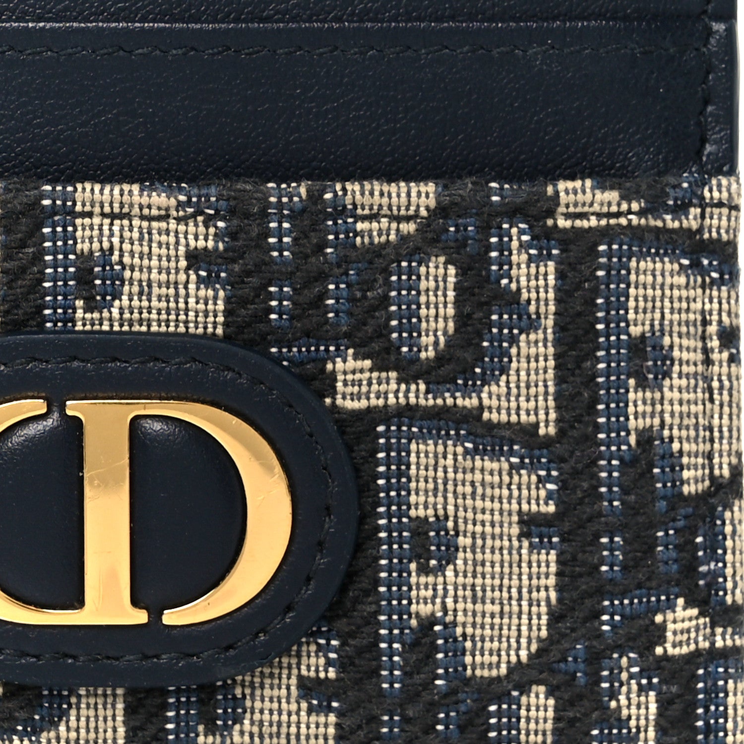 Christian Dior Oblique Calfskin 30 Montaigne Freesia Card Holder