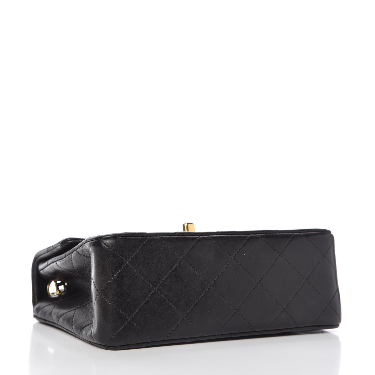 Chanel Lambskin Quilted Mini Square Flap Black 4 of 12