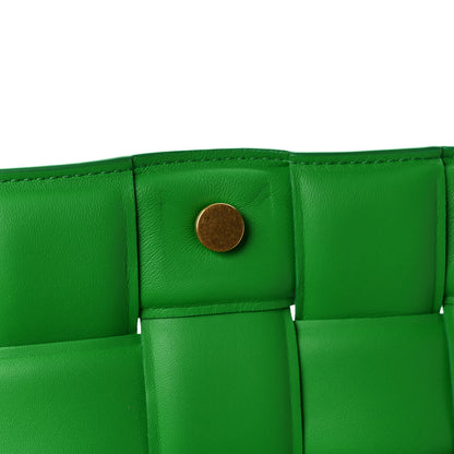 Bottega Veneta Lambskin Maxi Intreccio Padded Chain Cassette Crossbody Bag Grass 14 of 14