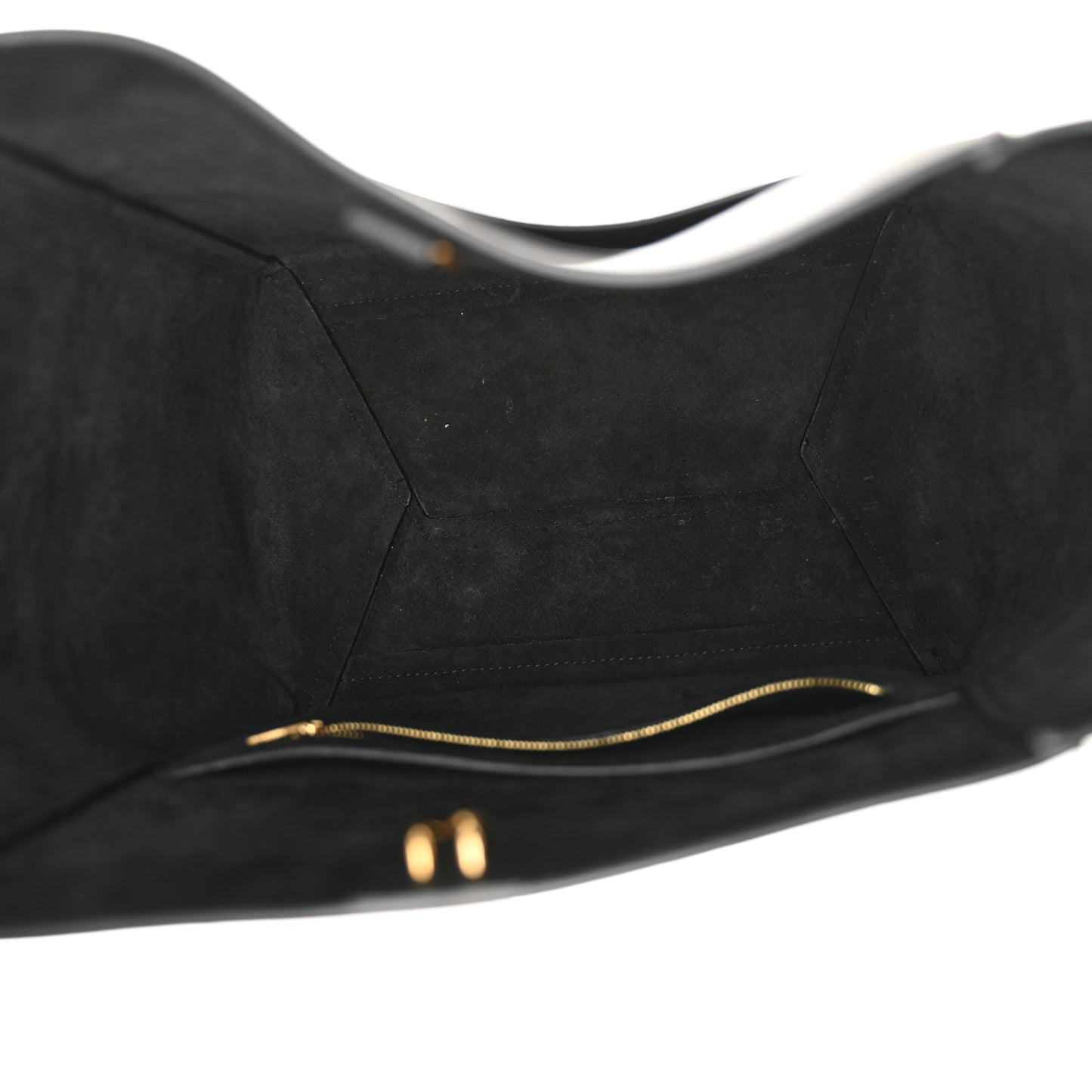 Soft Grained Calfskin Sangle Bucket Bag Black