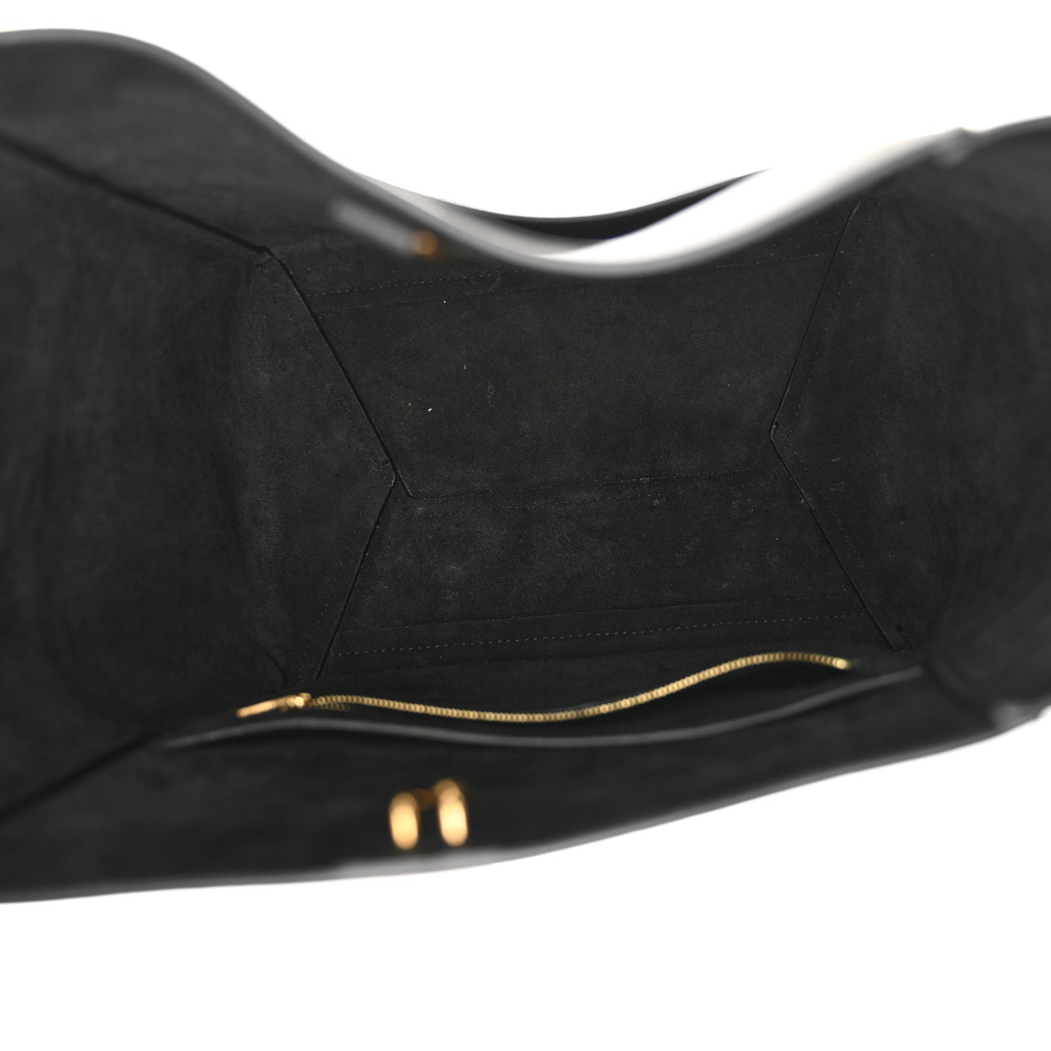 Celine Soft Grained Calfskin Sangle Bucket Bag Black 5 of 11