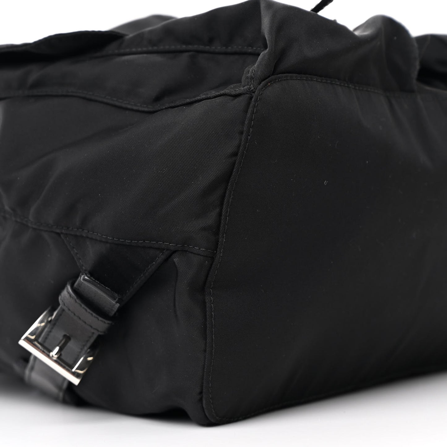 Tessuto Nylon Saffiano Medium Backpack Black